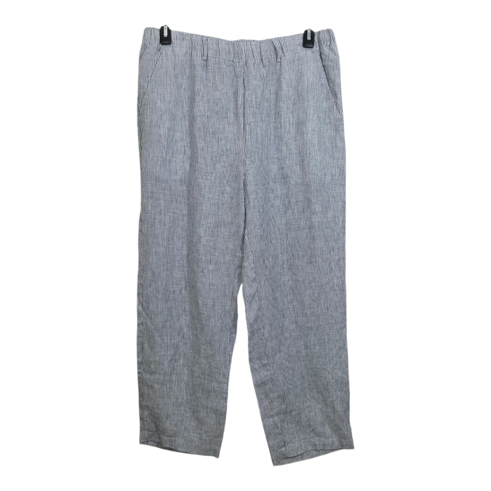 Quince Pinstripe Ankle Pants